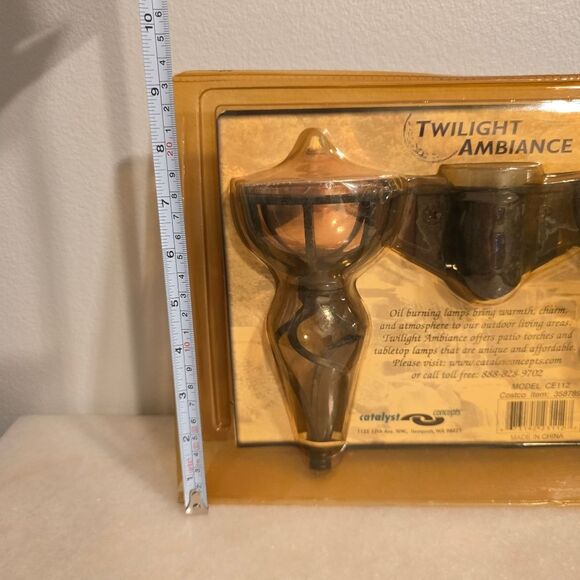 Catalyst Concepts Oil Burning Lights for Patio Umbrella Twilight Ambiance VTG - Picture 4 of 10